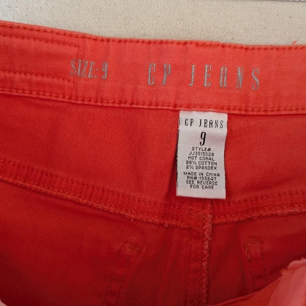 CP Shades Coral Pink Denim Shorts